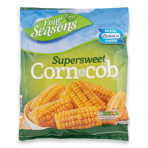 Supersweet Frozen Corn On The Cob 1kg Four Seasons